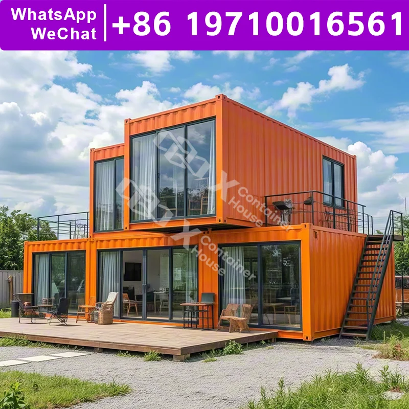 

Maintenance Free Garden Haven Anti Rust Coating Durable Factory Built Modular Prefabricated Prefab Kits Flat Pack House Cabins