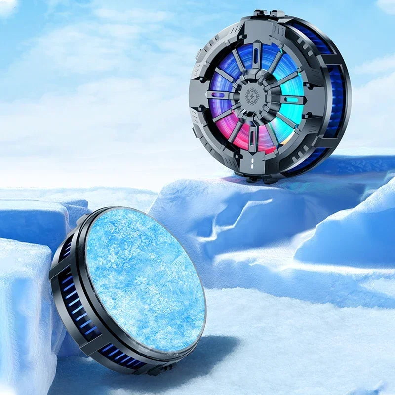 냉각 마그네틱 무선 충전기 범용 휴대폰 라디에이터 백 클립 팬 아이폰 17 16 15 13Pro Max 삼성 샤오미용