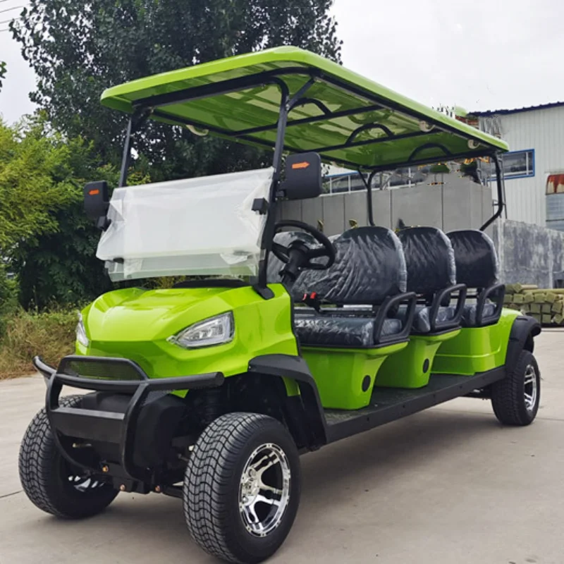 Adult 60V 72V Lithium Battery Solar 2 4 6 8 10 Seaters Off Road Electric Street Legal Golf Carts