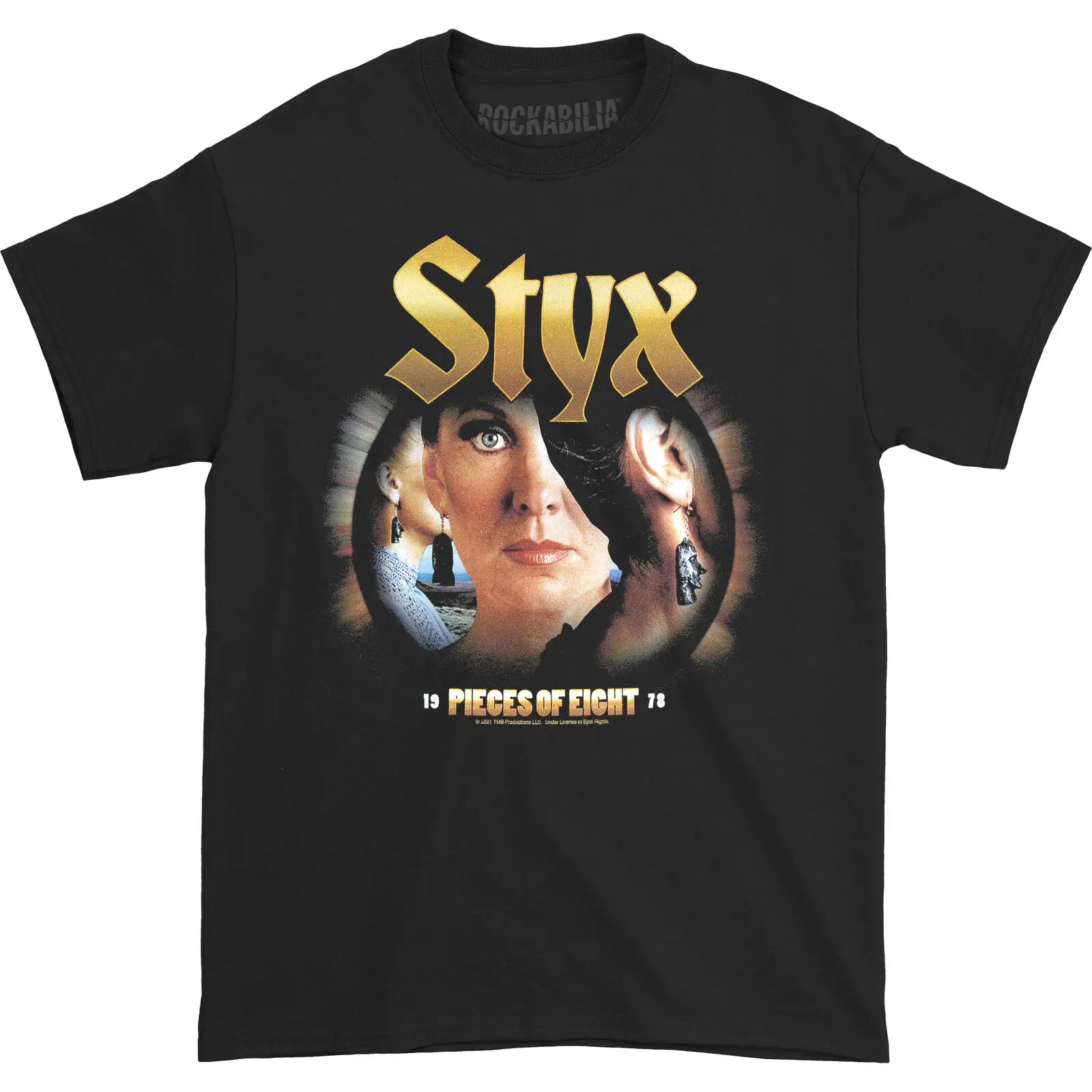 Men'S Styx Pieces Of Eight Slim Fit T Shirt Small Black