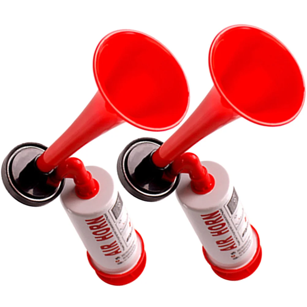 

Football Event Air Horns 2 Pcs Handheld Loud Speaker for Fans Cheering Horn Prop Portable Noise Maker for Sports Crowd