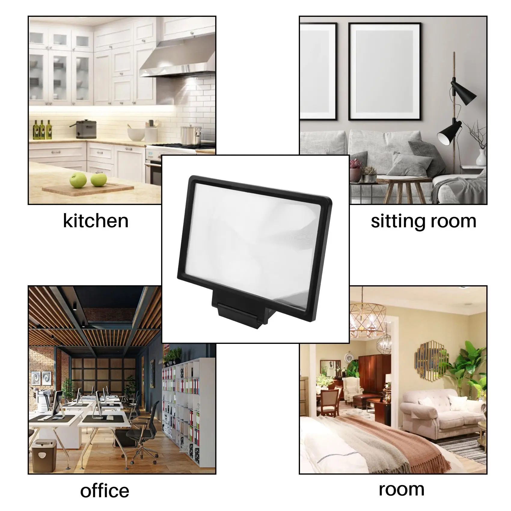 

Оптимальная лупа для экрана, 3D умный усилитель фильмов для мобильного телефона, антирадиационный экран с держателем для телефона для любого смартфона