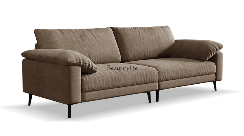 

Minimalist living room small apartment ultra-narrow 85cm straight row removable and washable fabric sofa