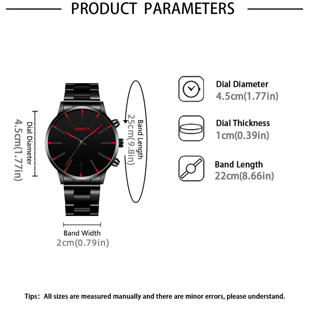 [Set di orologi al quarzo da uomo] Set di orologi da uomo da 2 pezzi/set, orologi da uomo semplici e casual, orologi con movimento al quarzo da uomo,