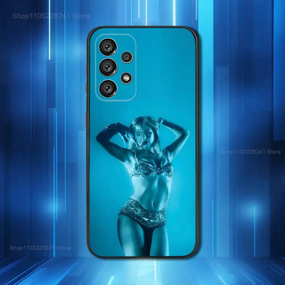 حار A-أديسون R-Rae المغني لسامسونج غالاكسي A53,31,52,72,41,22,73,32,71,Note,J7,8,9,5G لينة الأسود سيليكون جراب هاتف