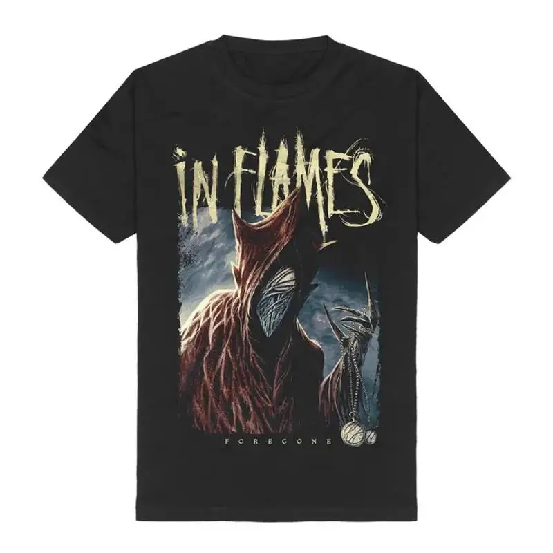 In Flames Band Foregone Cotton Black Full Size T Shirt