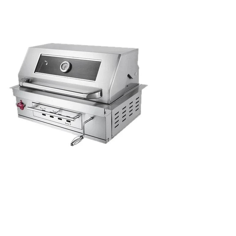 Built-in barbecue grill outdoor patio barbecue table villa garden charcoal barbecue grill household