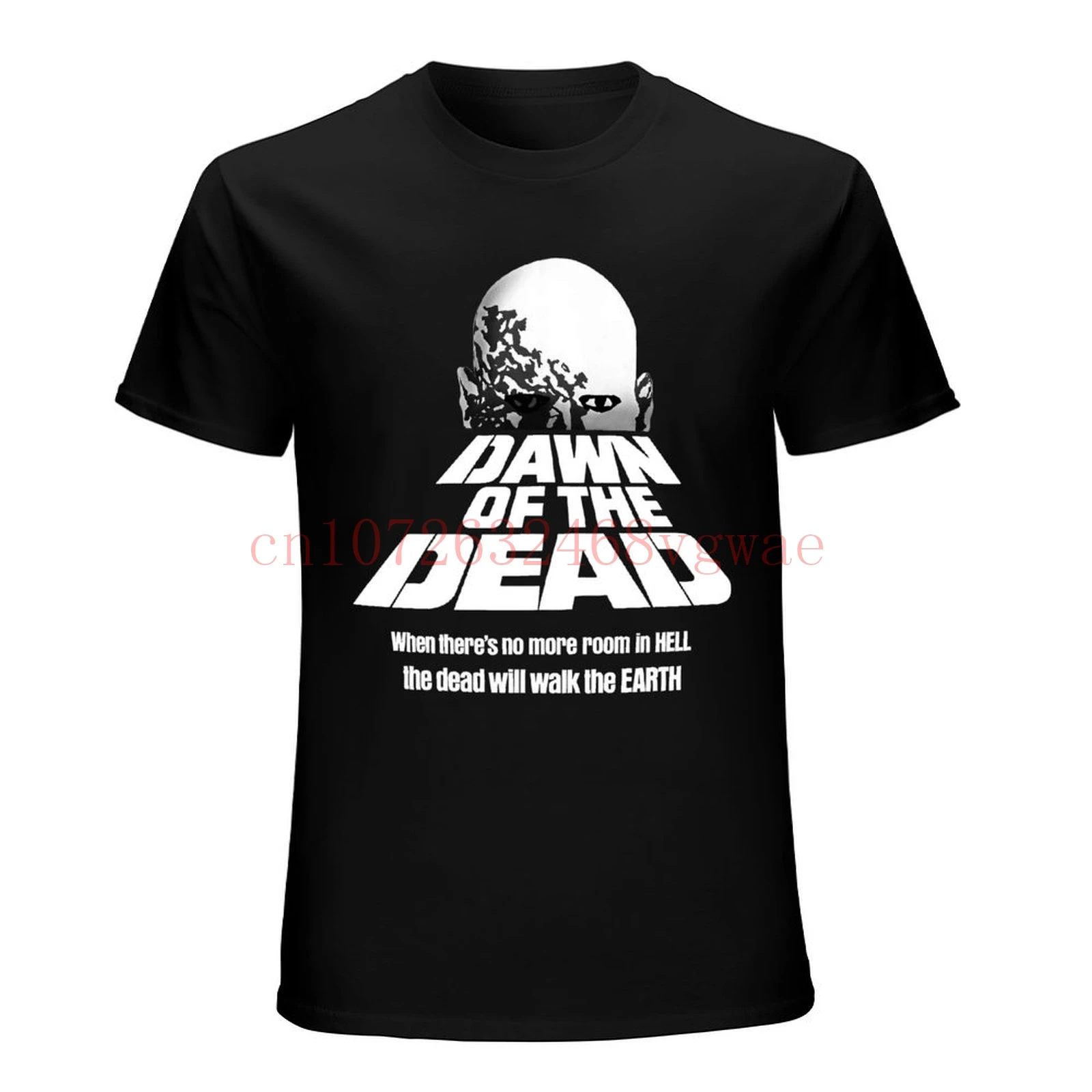 Vintage 1980's Dawn Of The Dead Horror Movie T shirt George Romero zombie cult film punk ghotic Size L