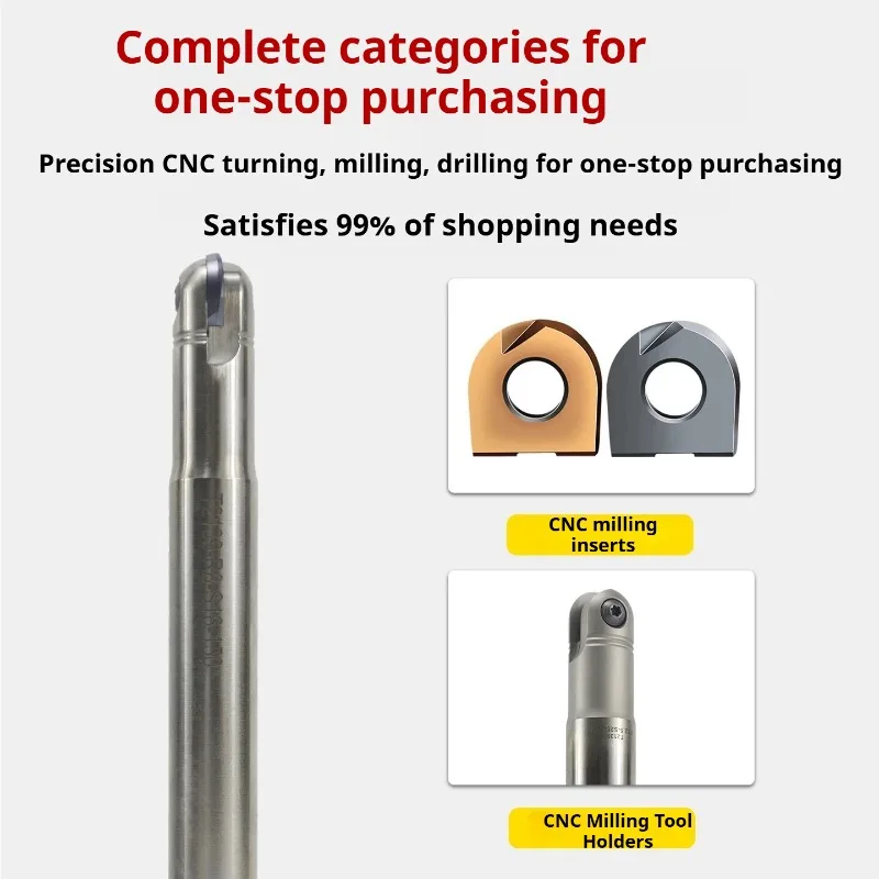 C10 C12 C16 C20 C25 T2139 Mirror Ball End Mill Holder 4-10R Radius for P3200 Precision Finishing Cutter
