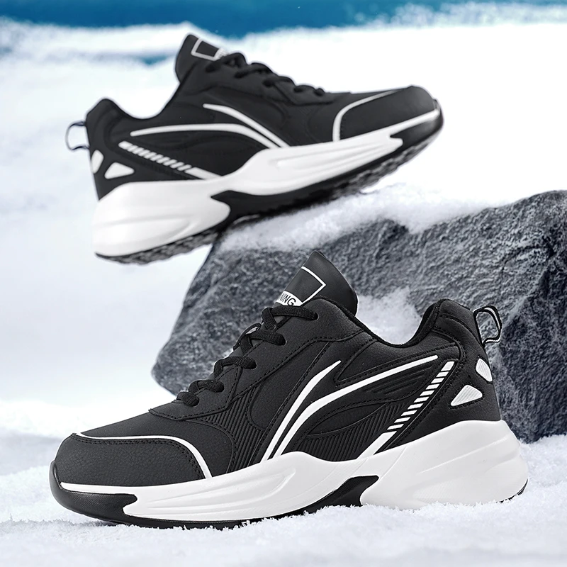 

Sports and leisure shoes, men's shoes, marathon oversized air cushioned shoes, fly woven all season rubber, wear-resistant, anti