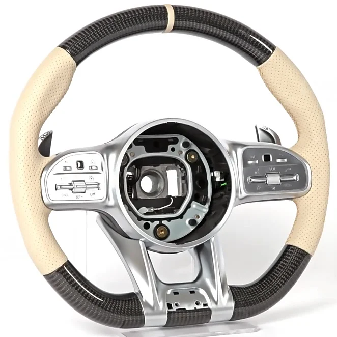 

OHC Carbon Fiber Steering Wheel for Mercedes Lenkrad Volante C Klasse Class W205 2013 2020 Amg Steering Wheel Old to New Upgrade