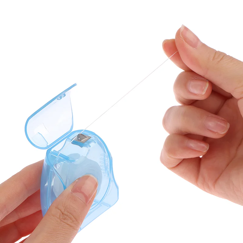 50M/Box Mikro-Wachs-Zahnseide mit Pfefferminzgeschmack, Interdentalbürste, Zahnstocher, Zahnseide-Sticks für Mundhygiene und Zahnreinigung