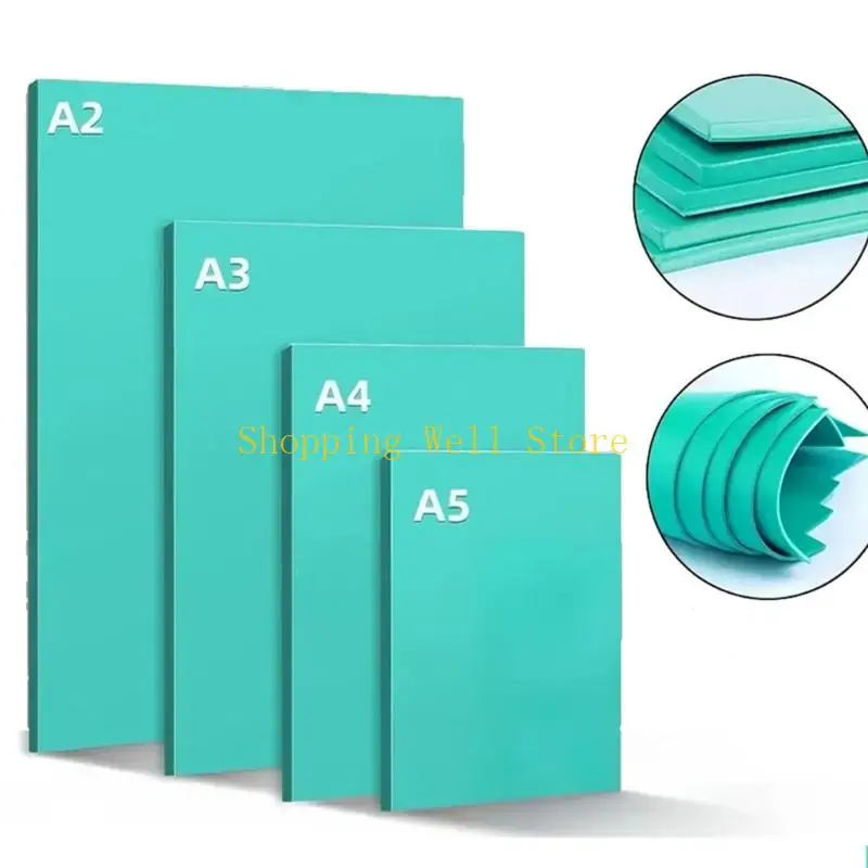 KX4B Soft Engraving Plate PVC Designs for Printmaking Projects Effortlessly Cleaning