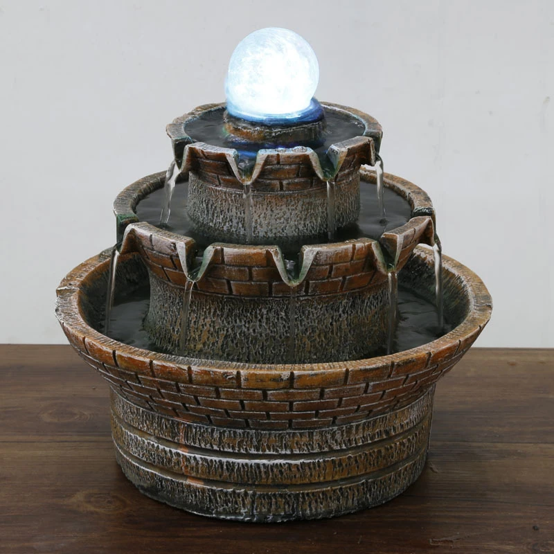 Garden&Home Fountain Water Landscaping Decor Home DIY Accessories Figurines Desktop FengShui Air Humidifier - view 2