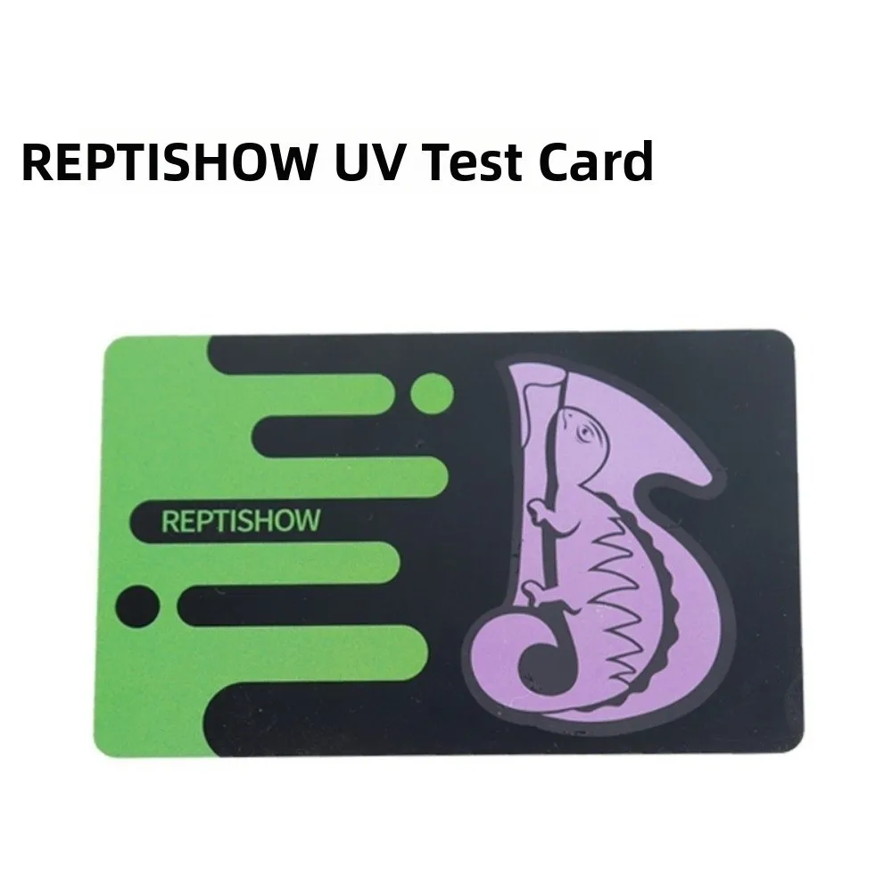 Durable High Precision UVB Test Card Compact Size Reusable UV Lamp Tester Paper Tester UV Test Card For Lizard