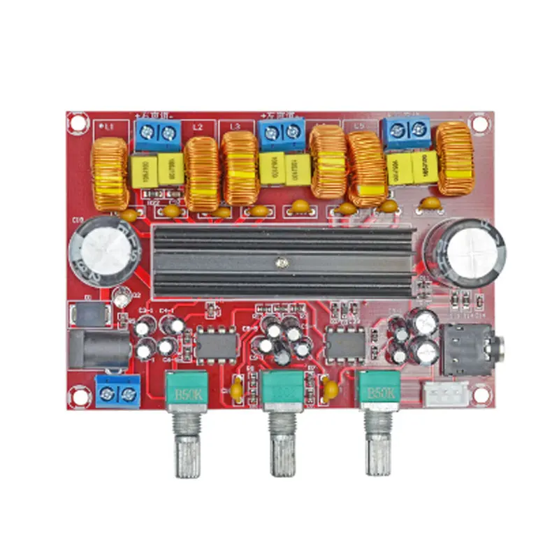 XH-M139 2.1 Channel Digital Power Amplifier Board 12V-24V Wide Voltage TPA3116D2 2*50W+100W