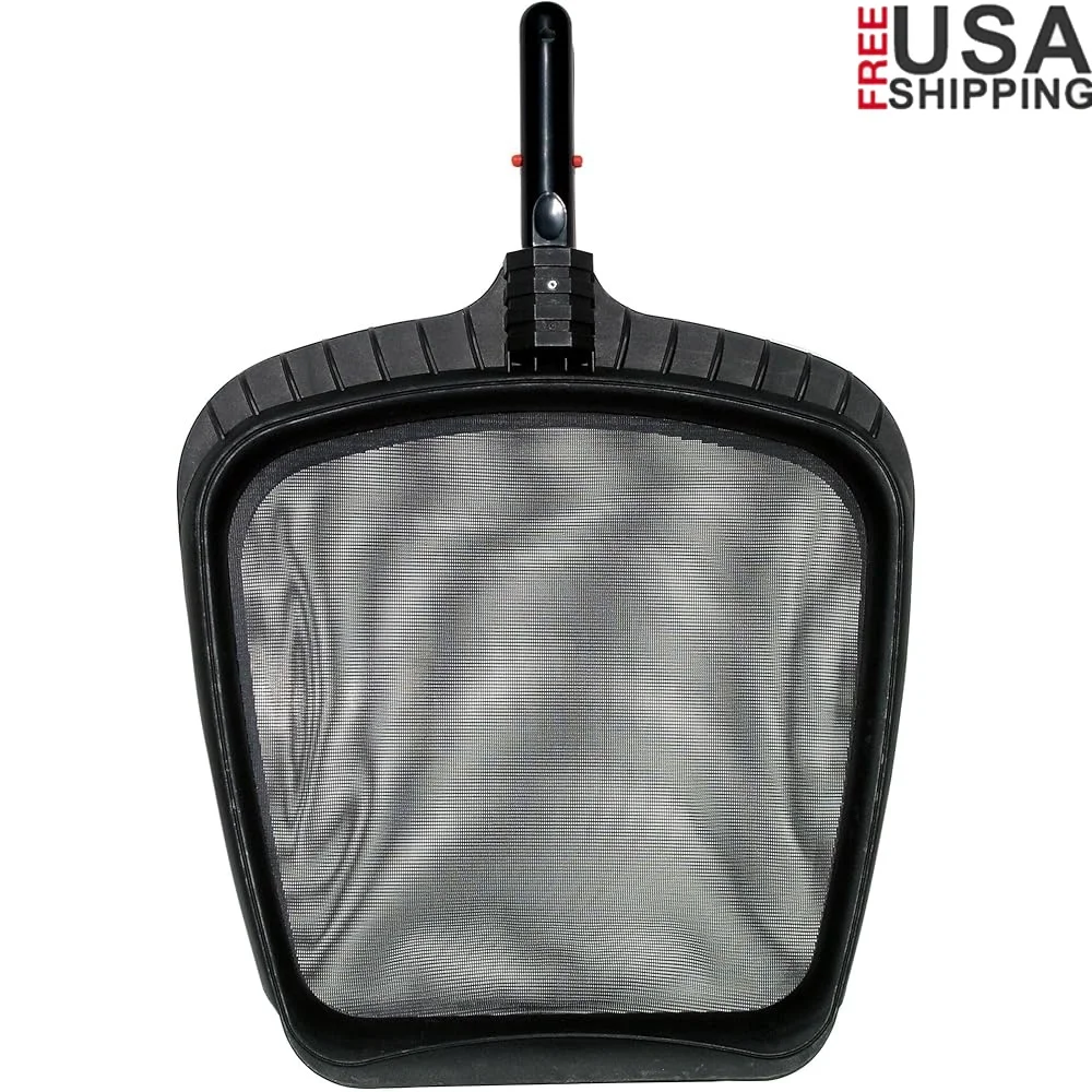 

Swimming Pool Molded Leaf Skimmer Debris Removal with Reinforced Frame and Scoop-Front Feature Compatible with Standard Poles