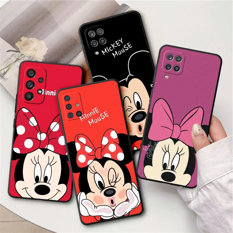 Disney Mickey Minnie Cartoon Telefoon Hoesje Voor Samsung Galaxy A24 A24 A33 A23 A14 A04 A04 A04e A 04S A53 A72 A 52S A13 A54 A34 Cover