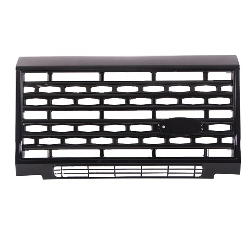 

Front bumper grill fit for land rover defender 2004-2017 ruck part auto parts exterior accessories abs plastic black