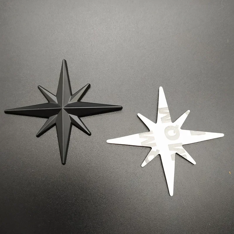 Guide Star North Polaris Car Auto 3D Metal Badge Emblem Decor Grille Badge Stickers Car Trunk Sticker Motorcycle Accessories