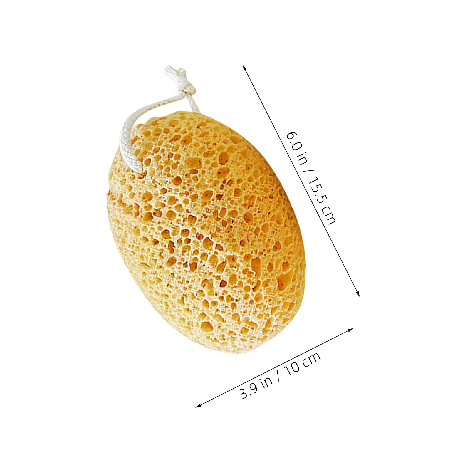 4 قطعة إسفنجة حمام على شكل قرص العسل سنفرة الجسم إسفنجة دش للتقشير العميق للبشرة الناعمة قابلة لإعادة الاستخدام أداة اللوف للاستحمام للرجال والنساء