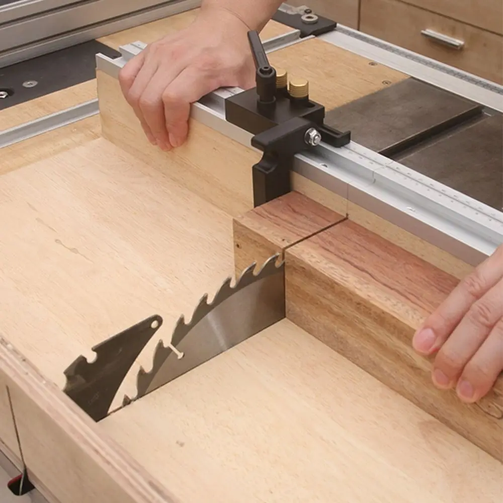 

T-Tracks Slot Woodworking Slide Ruler Width 45mm Heavy-Duty Table Saw Part Push Handle Precision Saw Table Tools