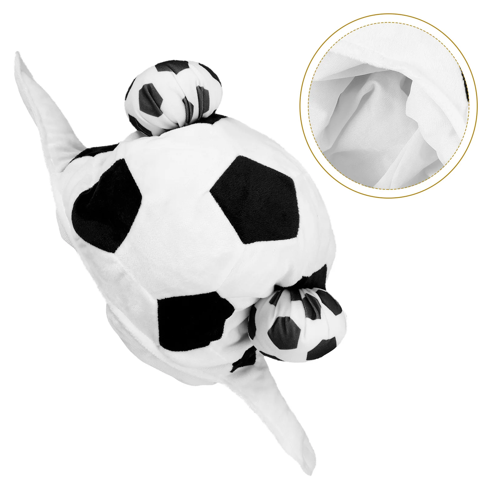 

Football Hat Soccer Game Cheer Lightweight Sports Fans Hat Decor Novelty Headwear Party Competition Accessory
