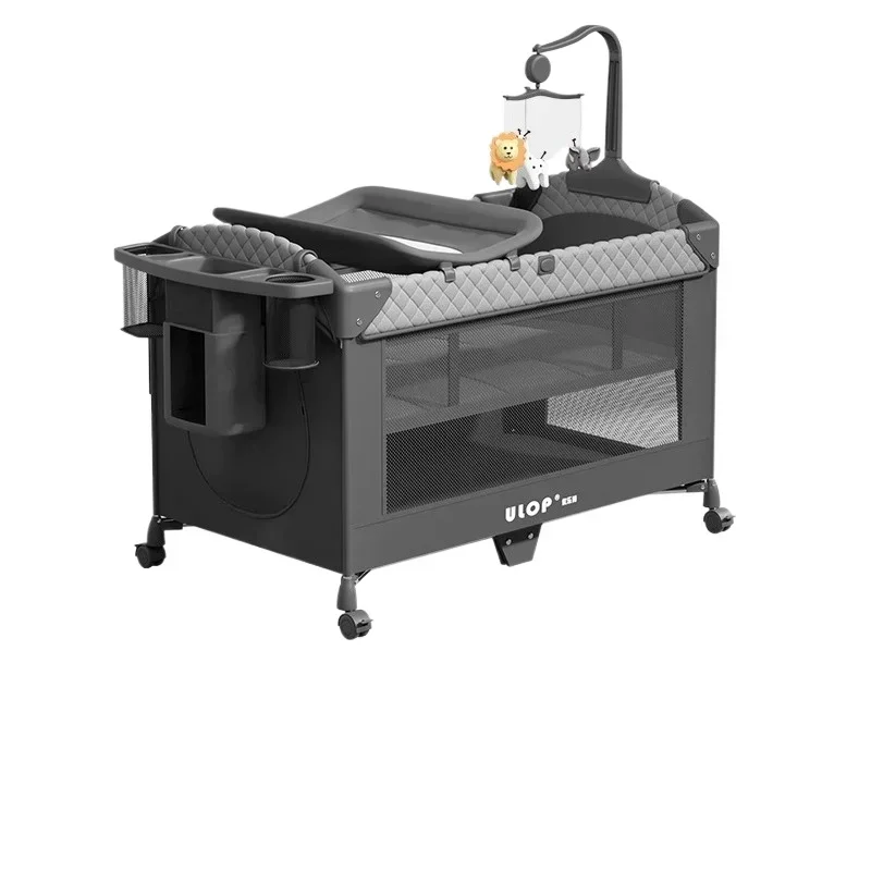 

baby Products,rocking Bed,Multi Functional Baby Crib,folding and Splicing Bed,baby Crib with Diaper Table,mobile Newborn Bed