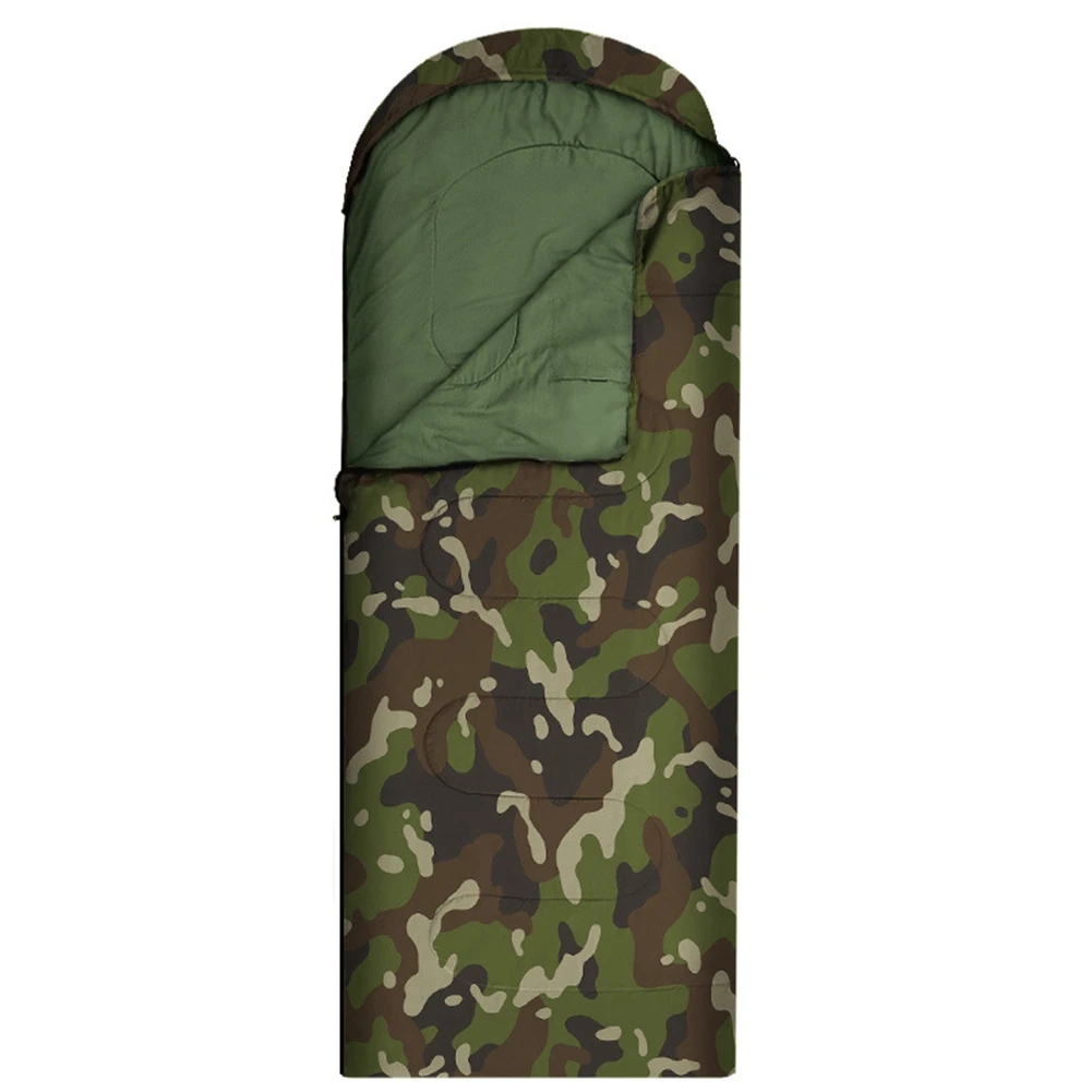 Camouflage Sleeping Bag Outdoor Camping Sleeping Bag Travel Warm Adult Winter Cotton Sleeping Bag Thickened