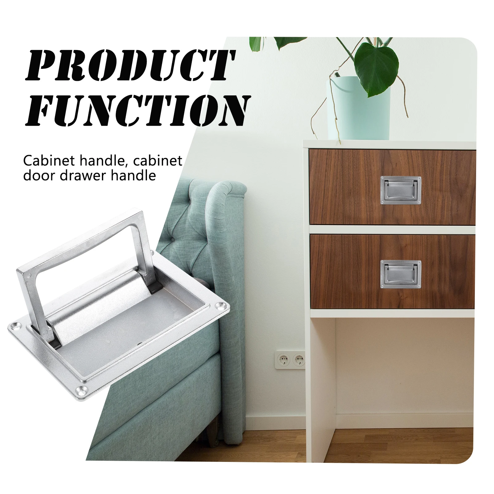 

Zinc Alloy Folding Door Handle Pocket Boat Cabinet Pull Flush Recessed Sliding Replacement Handles Lift Ring Trap Measuring