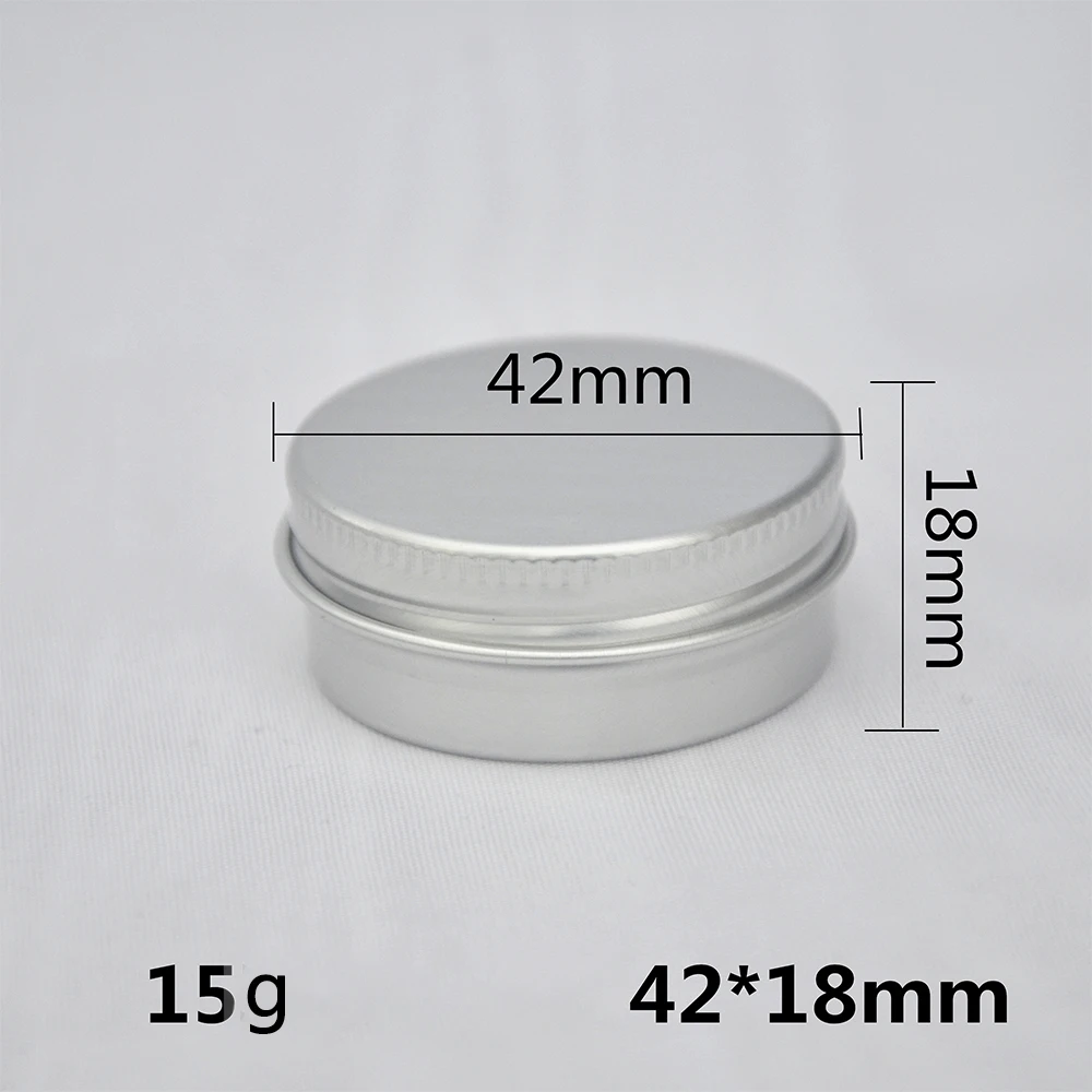 5/10/15/20/30/50/60/80/100/110/150/200G Lege Ronde Draagbare Aluminium Doos Metalen Blikjes Diy Crème Zilver Aluminium Behuizing