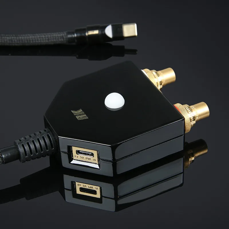 

RANKO REA-1000 MKII HiFi USB DAC усилитель для наушников Type-C на 3.5мм/RCA, декодер ES9281AC PRO DSD512 MQA, аудиоусилитель