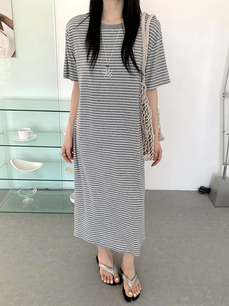 

Ice Sensation Lyocell Ultra Elastic Striped Color Bralette Home Long Sleeve Sleep Dress Women R585 Comfortable Underwear