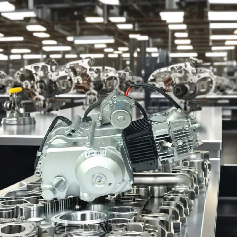 

Automatic 110cc Single Cylinder Wave Engine Assembly for Motorcycles & ATVs 4 Stroke Ignition with CDI & Electric Kick Start