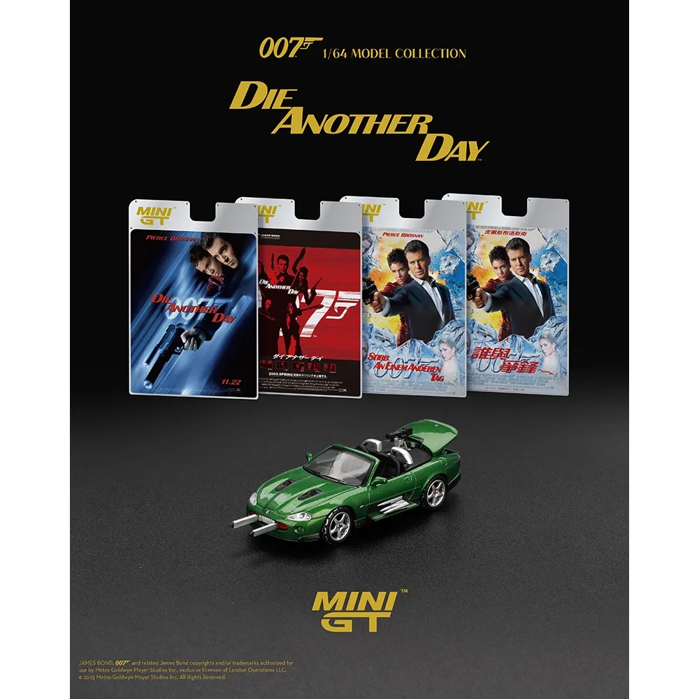 

MINIGT 1:64 Jaguar XKR Die Another Day, английская версия, модель автомобиля из литого металла