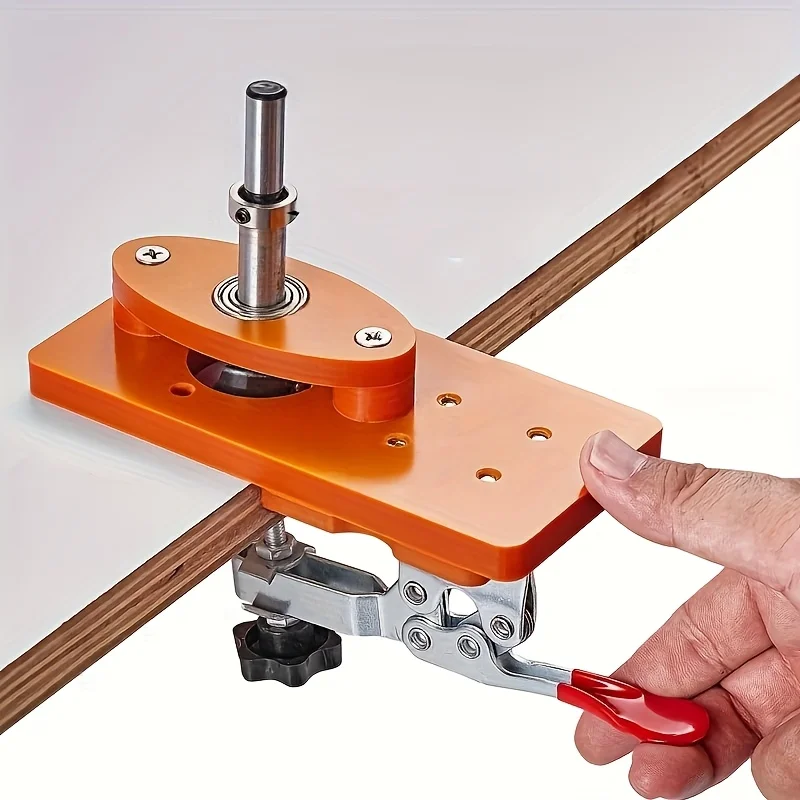 

35mm Hinge Boring Jig Woodworking Hole Drilling Guide Locator with Fixture Bakelite Hole Opener Template for Door Cabinets