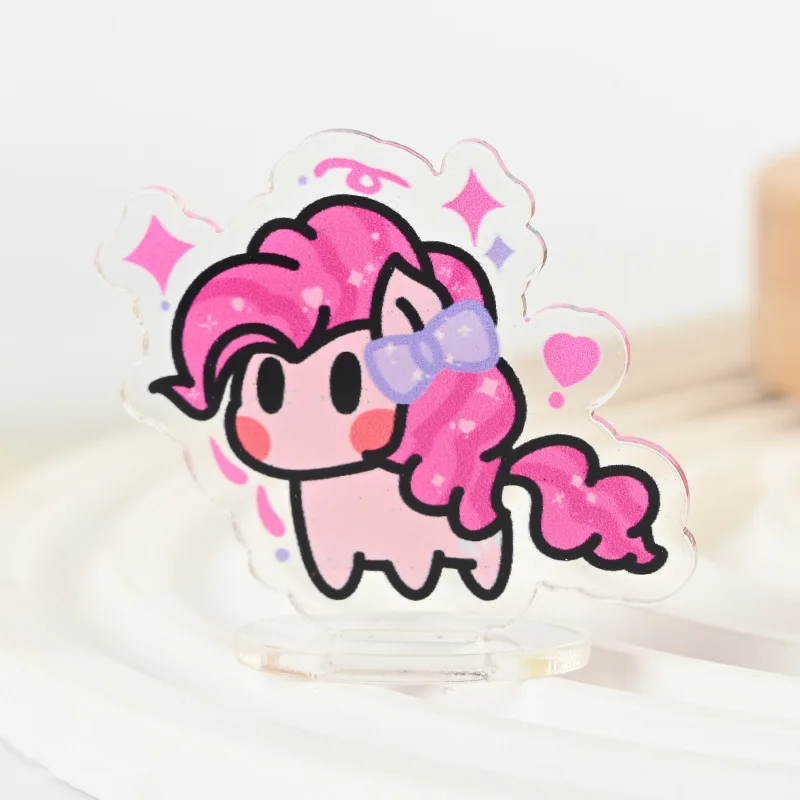 Cute MY LITTLE PONY Mini Plaque for Desk Decoration kawaii  Mini Stand