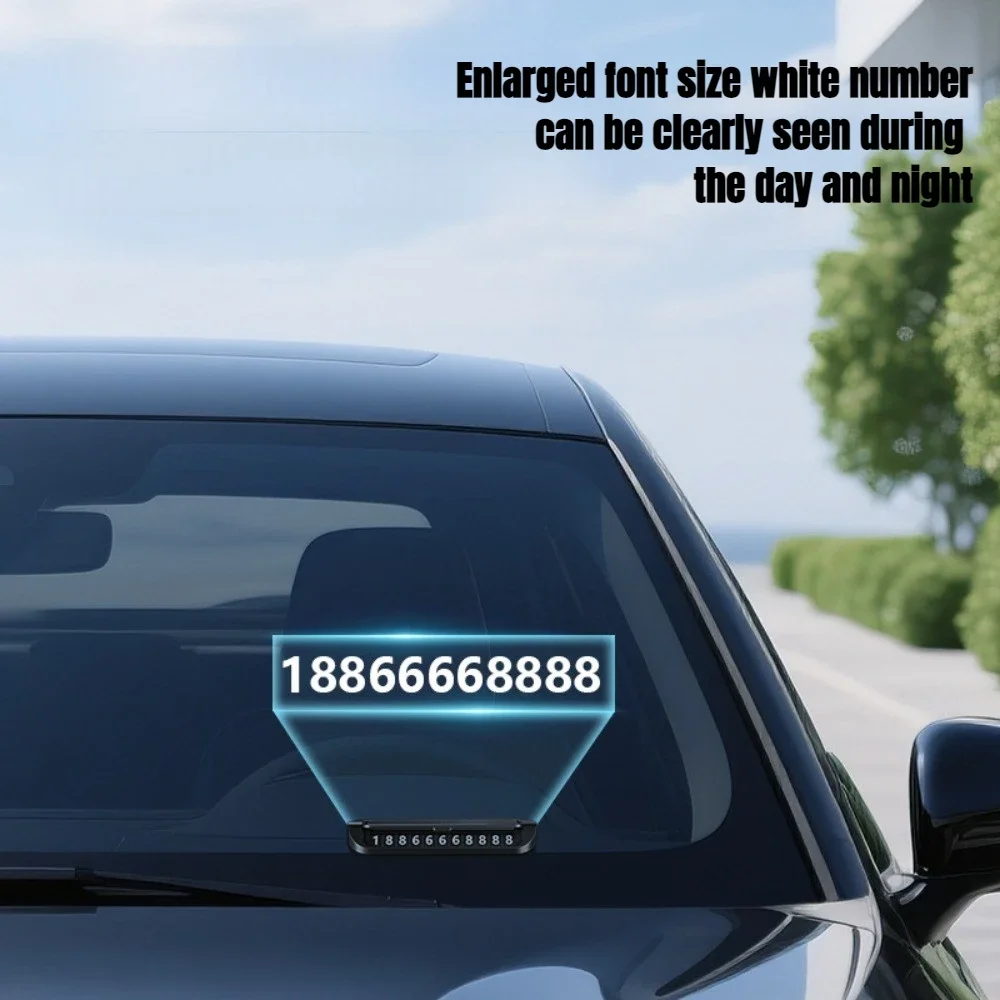 لوحات أرقام الهاتف المحمول المخفية للسيارات الراقية متعددة الاستخدامات علامات وقوف السيارات المؤقتة والديكورات الداخلية متعددة الاستخدامات #3