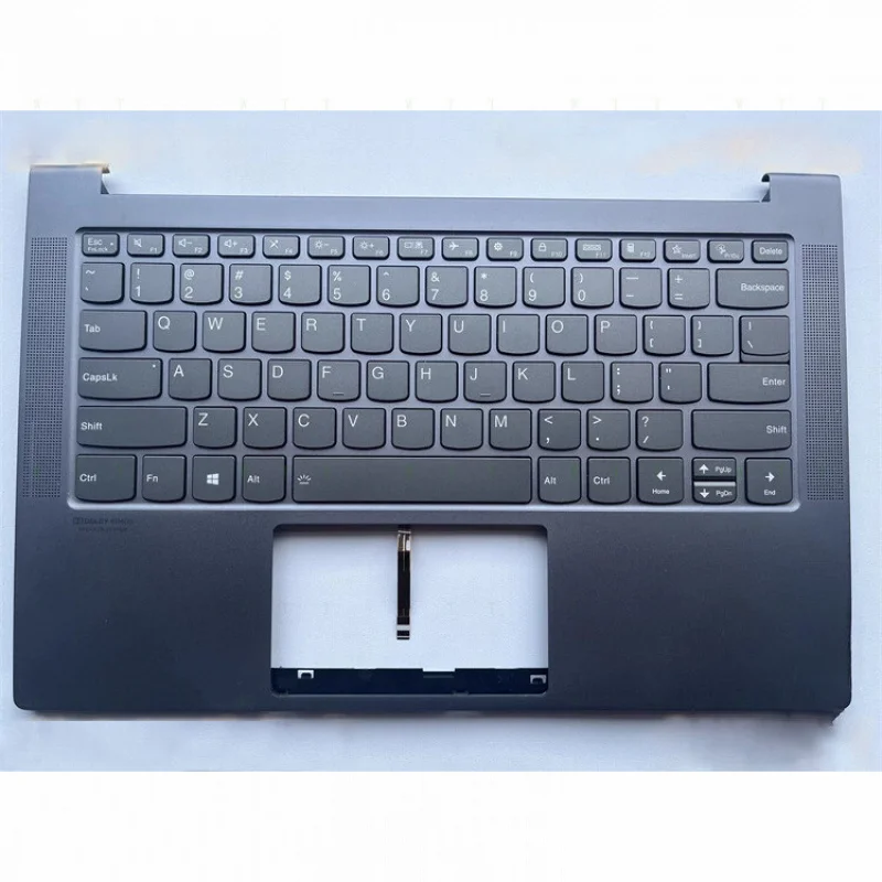 

W New For Lenovo Yoga Slim 7-14ARE05 Palmrest Upper Case Keyboard KB Bezel Gray