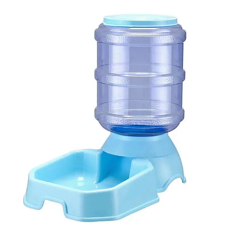 

Automatic Pet Water Food Dispenser 3.8L Large Capacity Self-Dispensing Gravity Pet Feeder Waterer Dog Feeding Bowl Drink Water