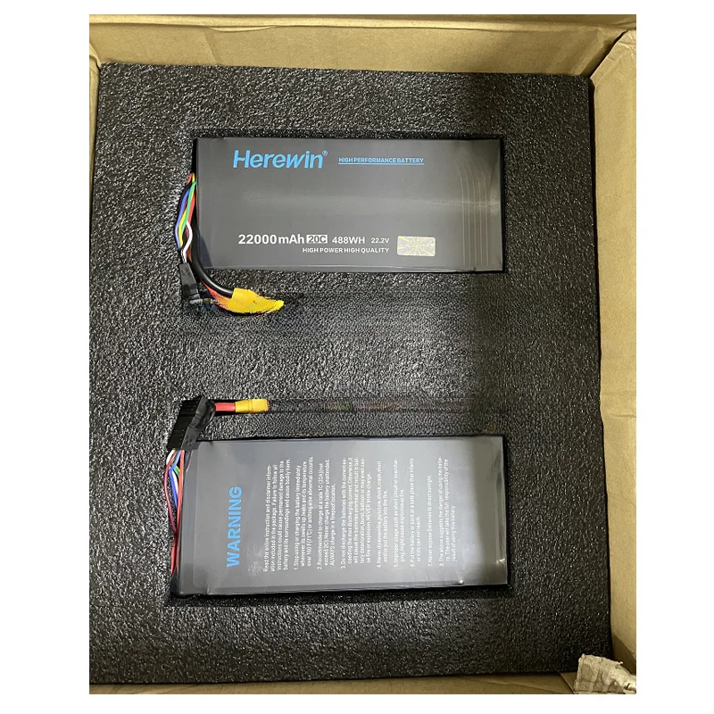 Herewin-Batería de eje 6S, 22000mah, 22,2 v, 20C, protección de plantas agrícolas, UAV