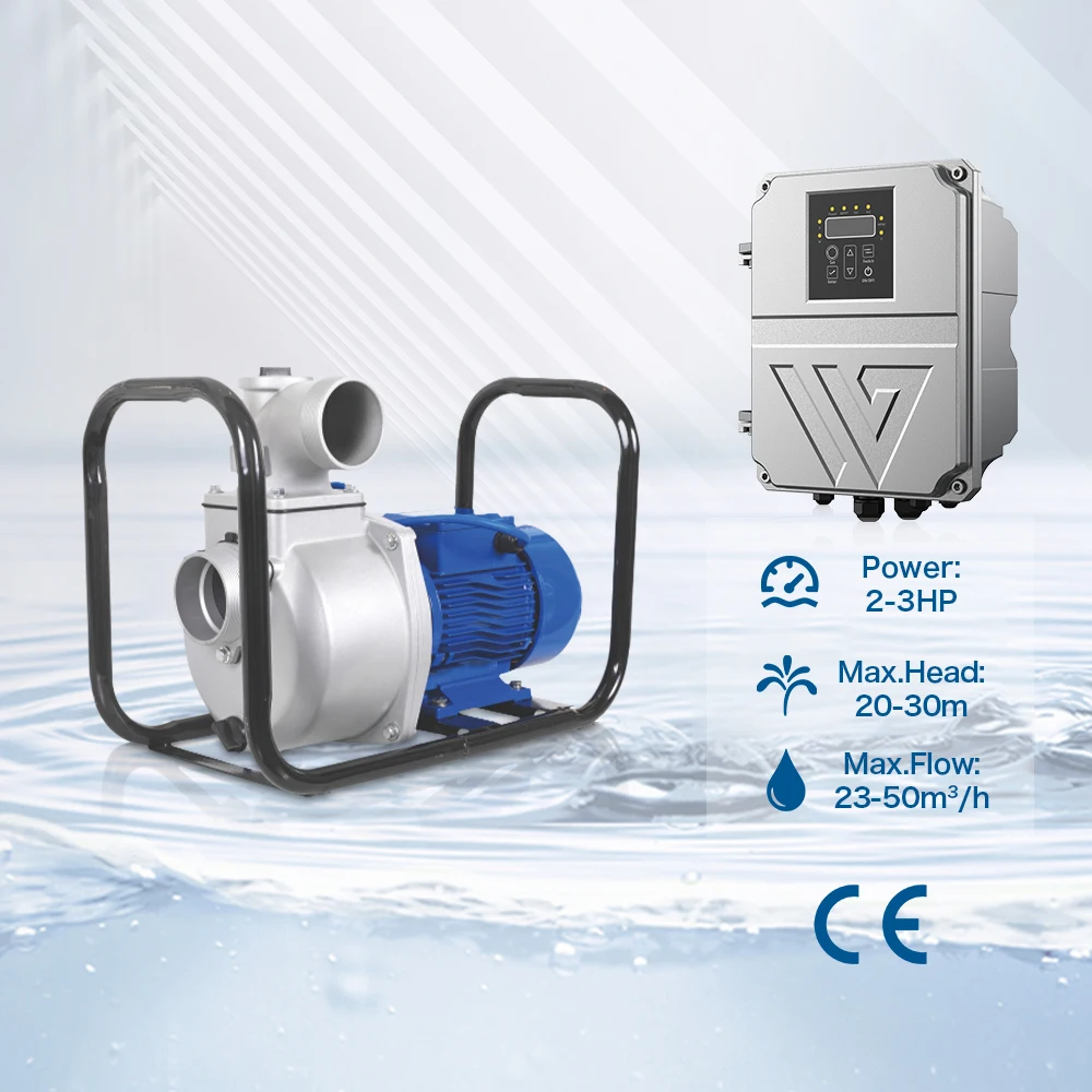 LOCAL STOCK High-Efficiency 2-3HP Solar Water Pump Solar Surface Centrifugal Pump Manufacturer for Livestock Watering