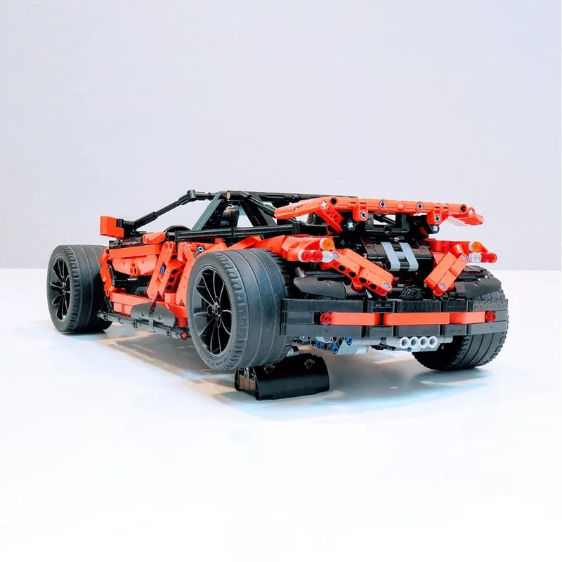 Moc ビルディングブロック 頑丈なスーパーカー テクノロジー モジュラーブリック モデル ギフト クリスマスおもちゃ DIY セット 組み立て