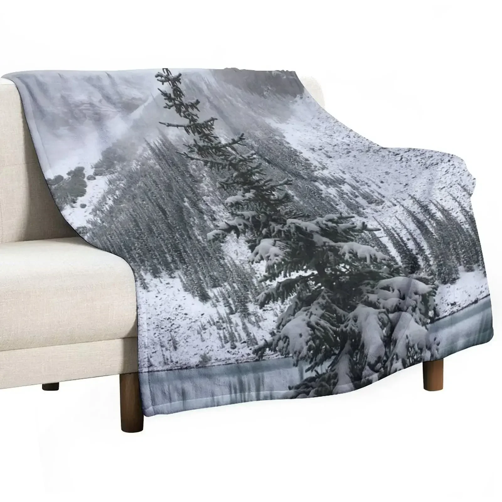 beautiful canadian rockies Throw Blanket halloween Custom valentine gift ideas Blankets