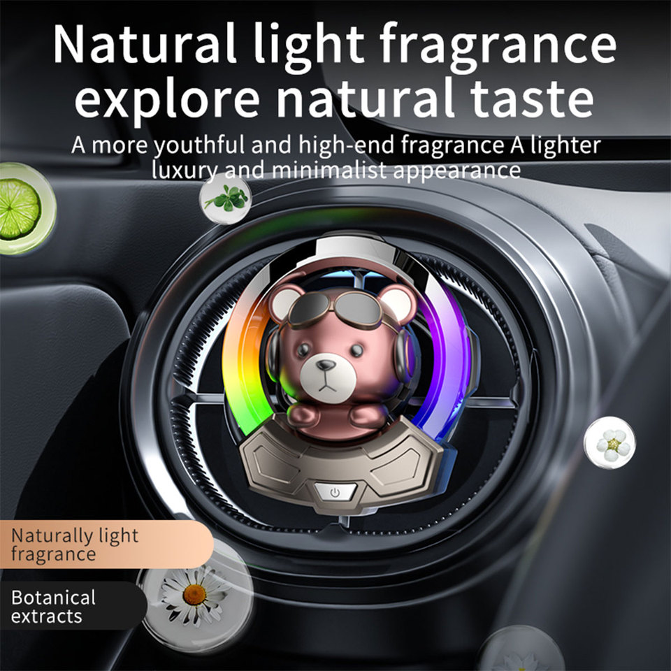  Cartoon Bear Car Air Outlet Aromatherapy Solid Aroma Vent Fragrance Diffuser Accessories car Interior air fresheners decorations 