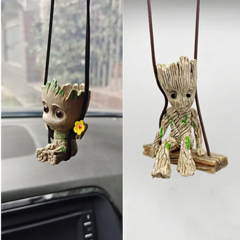 6Cm árbol hombre Groot guardianes de la galaxia vengadores de Marvel Anime Mini juguetes figura de acción sentado Groot juguetes para niños regalos