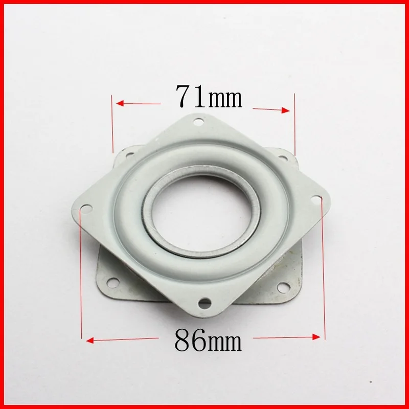Aço quadrado preguiçoso Susan, 360 graus de rotação, rolamento Turntable, Rolamentos Placa com parafusos, 300 lbs, 2 ", 3", 4 ", 6"
