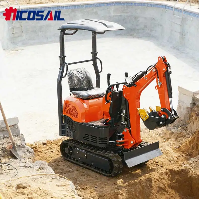 

1 Ton Compact Excavator Compact Size Mini Digger for Backyard Work & Small Garden Project With Euro 5 /CE Certified