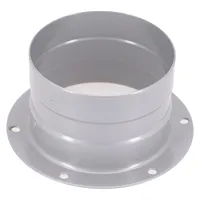 Adapter Flange Connection Flange Flange Adapter Gray Metal Vent Pipe Wall 100mm 120mm 150mm 1pcs 200mm None None
