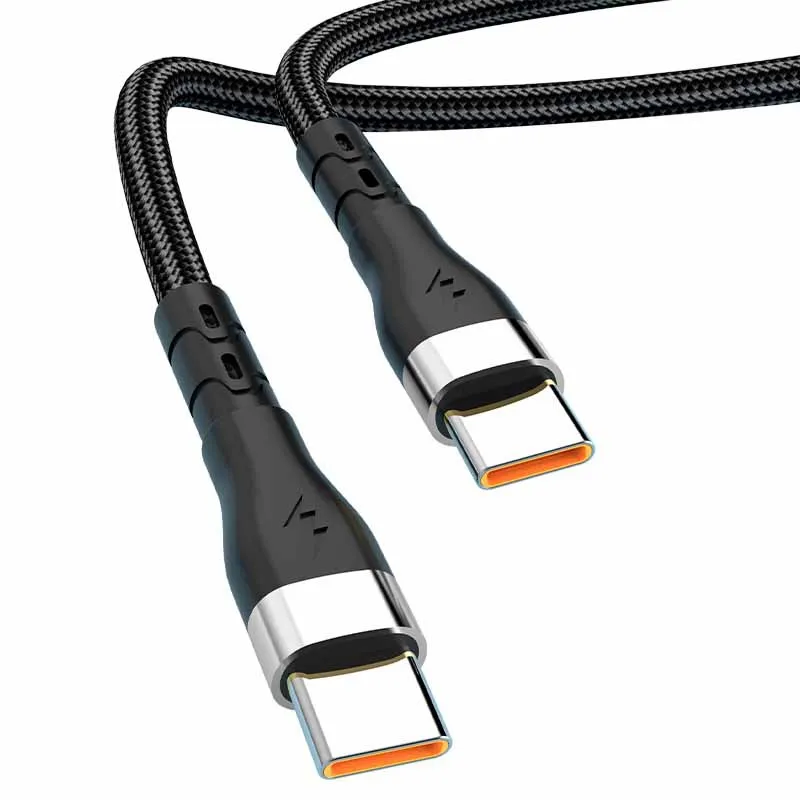 USB C кабель 65W нейлон USB C к USB C кабель Быстрая зарядка Шнур для iPhone 15/15 Pro/15 Pro Max Samsung Galaxy S23 S22 Xiaomi 13